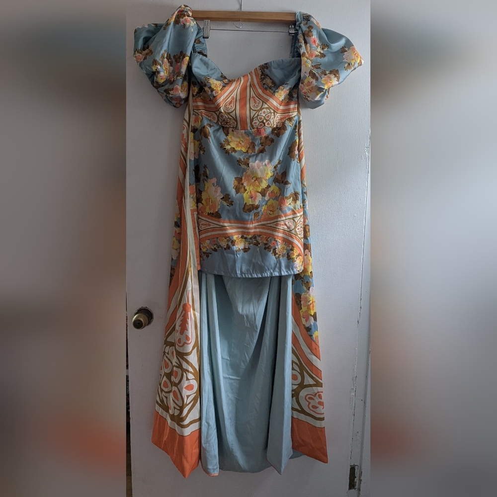 Anthropologie Vineet Bahl Floral Patterned Maxi Dress